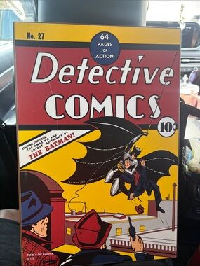 Comic Cover Dc Comics Art Print Wall Plaque Batman Detective Comics #27